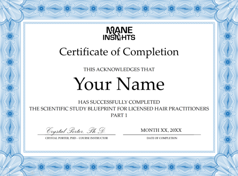 Scientific Study Blueprint Registration | Mane Insights